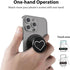 Magnetic Phone Grip Compatible with MagSafe, Phone Ring Holder Finger Kickstand, Adjustable Metal Phone Rings Gripper Stand Compatible with Magnet...