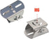 Universal Wall Pole Joint Mount Adaptor, Universal CCTV Camera Mount Bracket Adjustable Extension Adapter for CCTV Surveillance Camera (2D Stainle...