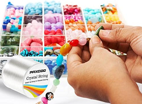 Paxcoo 1.2mm Elastic Stretch String Cord for Jewelry Making Bracelet Beading Thread...