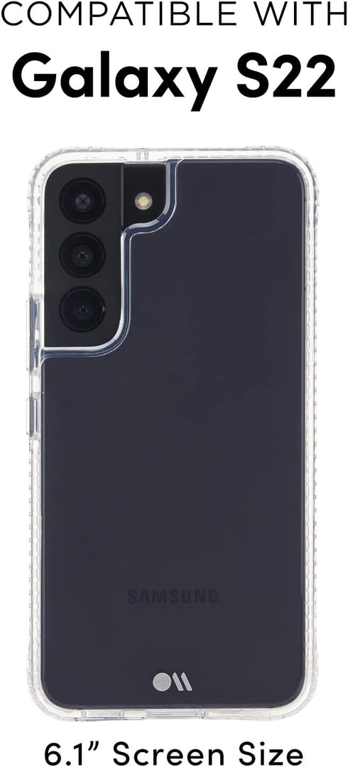 Case-Mate - Tough Series - Case for Samsung Galaxy S22-15 ft Drop Protection - 6.1 Inch - Tough Clear Plus...