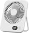 Desk Fan 5 Speeds/180° Adjustable/Wall Hang/Rechargeable Mini Fan?USB Fan Silent Powerful?Wireless Bedside Fan?Portable Fan for Bedroom,Office,Lib...