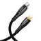 mcdodo Power Off/On LED Smart Auto Disconnect 18W PD Fast Charge Cord Nylon Braided Sync Charge USB Data 6FT Cable Compatible 14/13/12/11 Pro Max ...