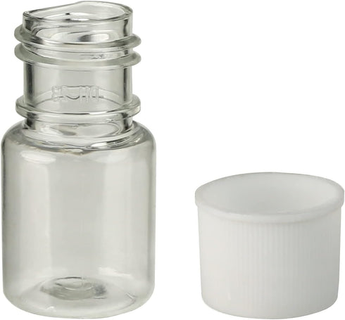 Othmro 50Pcs 5ml Plastic Bottles Lab Cylindrical Chemical Reagent Bottle Wide Mouth Laboratory Reagent Polyethylene Bottle Sample Sealing Liquid S...