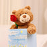 Cute Stuffed Bear 11.02 Inch Teddy Bear Stuffed Animal with Rose Small Teddy Bear Plush Toy Valentine's Day Stuffed Animal Bear for Girlfriend Kid...