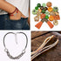 Mandala Crafts Metal Glue in Barrel End Caps, Leather Cord Finding Kit for Kumihimo Jewelry and Tassel Making (6mm End Caps)...