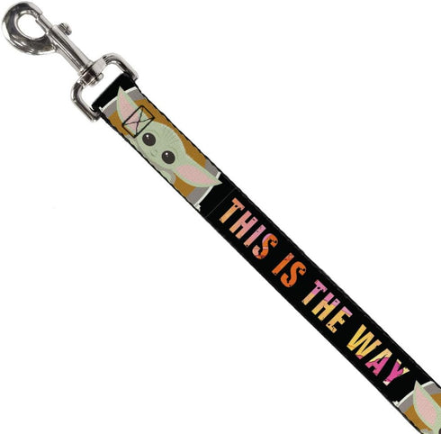 Star Wars Pet Leash, Dog Leash, Star Wars The Child Chibi Pod Pose This Is The Way, 4 Feet Long 1.0 Inch Wide...