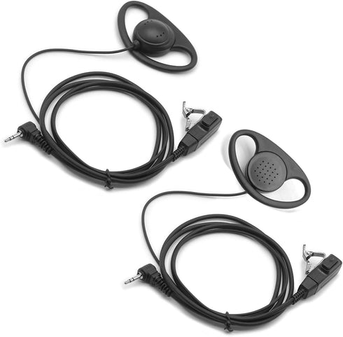 2X D-Style Earpiece Headset Mic PTT Compatible with Motorola All Talkabout 2 Way Radio T100 T200 T210 T260 T270 T380 T402 T460 T465 T470 T475 T480...