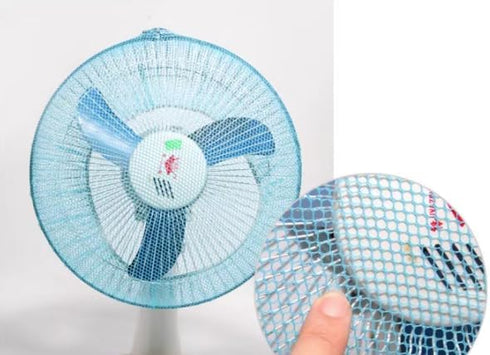 Electric Fan Guard Dust Cover Fan Protection Cover Washable for Baby Safety (Blue)...