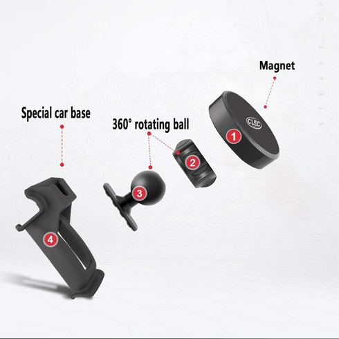BEERTE Phone Holder fit for Mazda CX-5 2017-2025 Strong Magnetic Phone Mount CX5 Adjustable Air Vent Car Dashboard Cell Phone Mount fit for Any in...