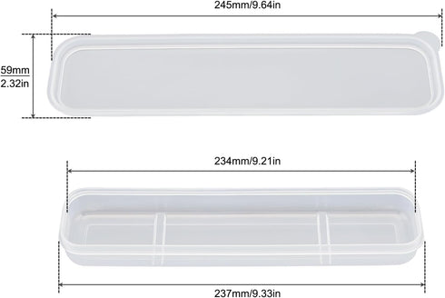 OriGlam Portable Flatware Box Travel Tableware Storage Case, Simple Tableware Storage Box Case for Cutlery Kit (White)...