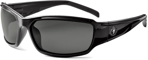 Ergodyne Skullerz Thor Safety Sunglasses - Black Frame, Smoke Lens...