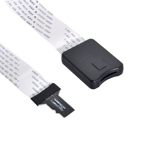 xiwai Micro-SD TF Memory Card Kit Male to TF Female Extension Soft Flat FPC Cable Extender 25cm...