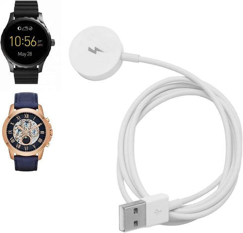 Magnetic Smart Watch Charger for Fossil 1 2 3, Fast Charging Smartwatch Charging Cable Dock,Smart Watch Charger Charging Cable Dock for Fossil 1 2...