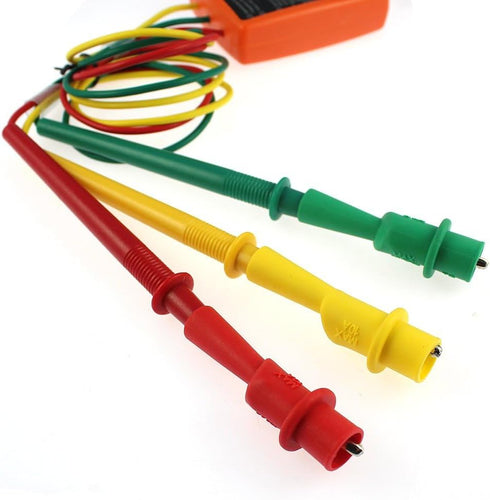 SM852B 3 Phase Sequence Rotation Tester LED Indicator Detector Checker Meter...