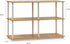 Furinno 99130BE/WH 3-Tier Double Size Storage Display Rack, Beech/White...