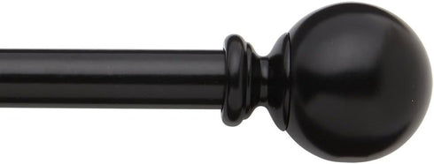 Bali Blinds 5/8" Ball Cafe Rod Set, 28-48", Glossy Black...