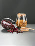 Glass Food Storage Jar Sugar Bowl Tea Jar with Airtight Lid and Spoon...