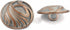Bezelry 12 Pieces Dynamic Water Metal Shank Buttons. 20mm (3/4 inch) (Copper White Patina)...