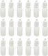 50PCS Empty Refillable Squeezable Plastic Dropper Bottle Eye Liquid Dropper Container Jar Vial Holder with Screw Caps and Plugs for Cosmetic Essen...