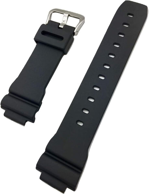 NewLife BLACK DIAMOND | 16mm Black, Rubber Polyurethane (PU) Material Watchband | Comfortable, Smooth, Durable Replacement Watchstrap that brings ...
