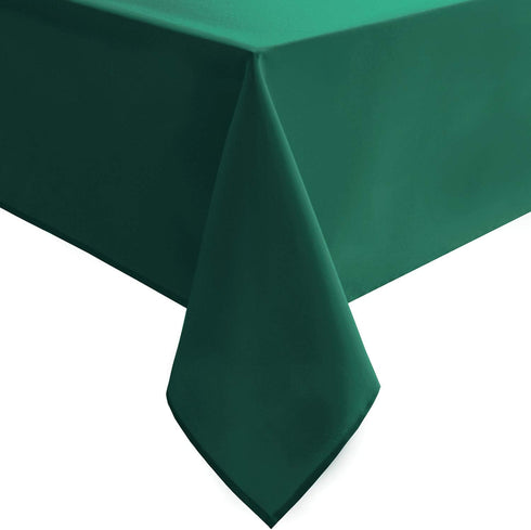 Hiasan Square Tablecloth - Waterproof Washable Polyester Table Cloth for Dining Room Birthday Party, Emerald Green, 54 x 54 Inch...