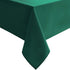 Hiasan Square Tablecloth - Waterproof Washable Polyester Table Cloth for Dining Room Birthday Party, Emerald Green, 54 x 54 Inch...