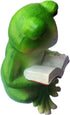 Reading A Book Frog Statue Frog Figurine Indoor Outdoor Garden Decor Animal Frog Statue Sculpture Decoration Collectible Frog Figurine (Reading A ...