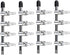 Aquarium Air Valve 4 Way Inline Manifold Air Flow Pump Tubing Splitter Lever Control Valve 4-Pack...