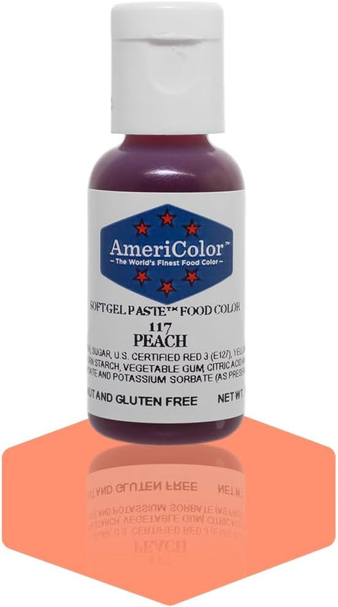 AmeriColor Peach Soft Gel Paste Food Color, .75 oz...