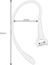 Flexible Ear Hooks for Wireless Headset 6mm Small Clamp Holder Clips, Replacement Ear Loops Earpiece Accessories, Clear, 9 Pack...