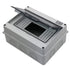 Distribution Protection Box with DIN Rail IP65 ABS Transparent Clear Cover Power mcb Distribution Box for Circuit Breaker Indoor on The Wall 8 Way...
