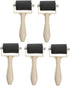 ULDIGI 5-Pack Craft Brayer Rollers for Printmaking - Rubber Ink Roller for Printing and Stamping - Premium Printmaking Supplies - Ideal for Use wi...