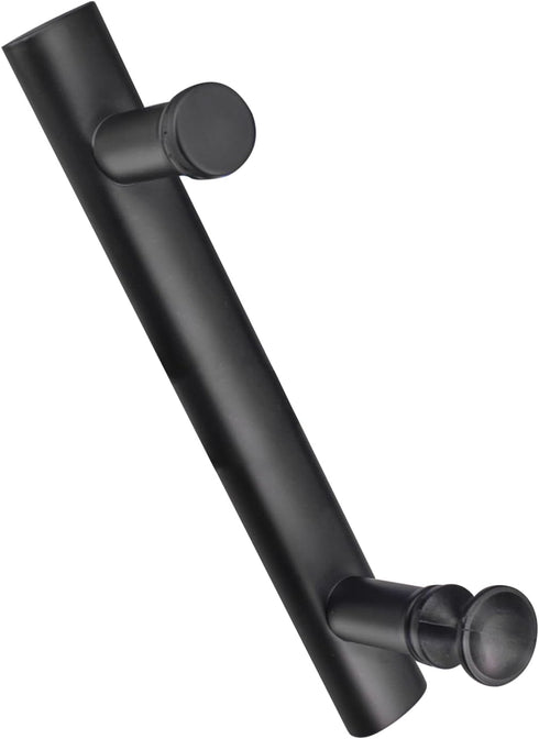 Shower Door Handle Hole to Hole 145mm(5.7inch), Push Pull Door Handle Stainless Steel, Sliding Barn Door Handle for Bathroom Glass Doors, Black Sh...