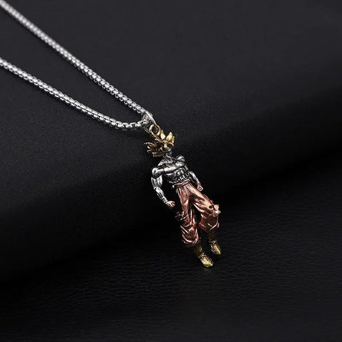 new Anime stainless steel DBZ sayin dragon Necklace Cadena 2024, yellow, red, silver...