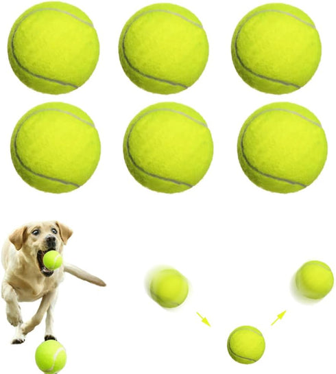 6 Pcs Dog Chew Toys Interactive Dog Toys Interactive Tennis The Rubber Material is Full of Elasticity Suitable for Small and Medium Sized Dogs...