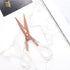 NatSumeBasics Rose Gold Scissors Clear Office Scissors All Purpose Scissor Professional Fabric Dressmaker Shears for Cutting Paper Cloth Leather C...