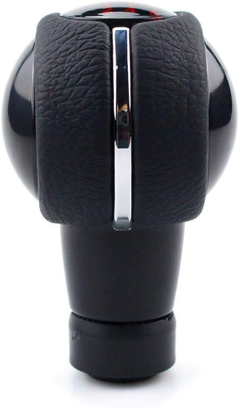 for Min Coper F55 F56 F54 F60 Manual Car Gear Shift Knob Shifter Cover Gaiter Leather Boot (Red-6 Speed)...