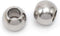 50 PCS Stainless Steel Spacer Beads, Round Larger Hole Polished Metal European Beads Craft Finding for Bracelet Necklace Earring Jewelry Making [H...