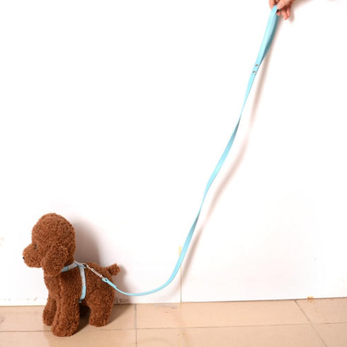 Scicalife PU Leather Dog Leash Training Walking Pet Leash Products Colorful Walking Leashes with Sparkly Studded Rhinestone for Cats or Dogs (Blue...
