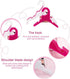 Pet Clothing Hanger, 10PCS Plastic Anti-Skid Dog Puppy Cat Clothes Clothing Rack for Small Animals (Pink, S...