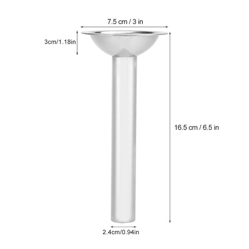 Oumefar Sausage Stuffer Tubes Stainless Steel Stuffer Filling Tube Sausage Wide Mouth Manual Filling Funnels Nozzles Spare Parts Meat Grinder Acce...