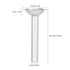 Oumefar Sausage Stuffer Tubes Stainless Steel Stuffer Filling Tube Sausage Wide Mouth Manual Filling Funnels Nozzles Spare Parts Meat Grinder Acce...