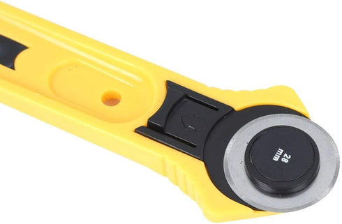 Rotary Cutter with Blade Handheld Rotary Roller Cutter Sewing Craft Cutting Tool Cloth Sewing Cutter Craft Supplies for Crafting Sewing Quilting P...