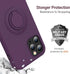MOCCA Compatible with iPhone 12 Pro Max Phone Case 6.7 inch with Ring Kickstand | Super Soft Microfiber Lining | Anti-Scratch Full-Body Shockproof...