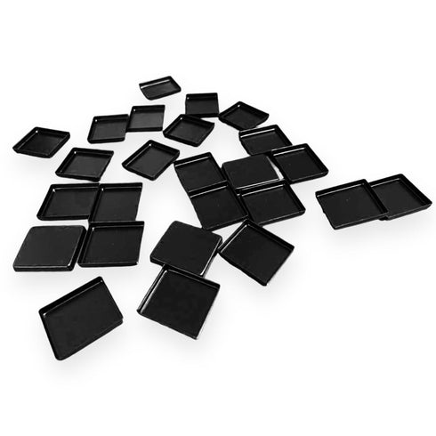 The Pro Pan: 24mm x 21mm Empty Magnetic Makeup Pans, All Black...