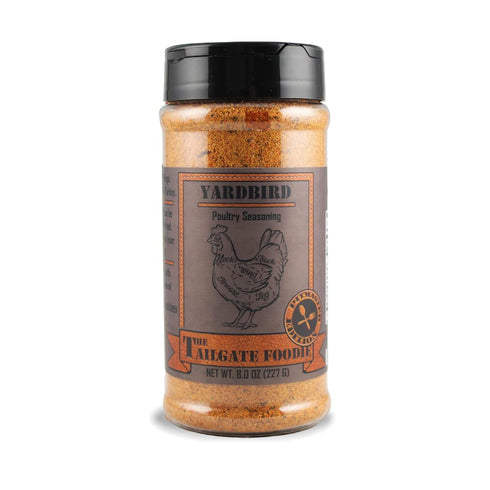 The Tailgate Foodie Yardbird Poultry Seasoning Pitmaster Edition -Grilling Dry Rub for Poultry- Great on Chicken, Turkey, Birds -Dry Rub- 9.5oz Sh...