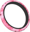 Pink Flowers Cute Steering Wheel Cover for Women Girls Car SUV 15 Inch Universal Fit Auto Accessories Personalized...
