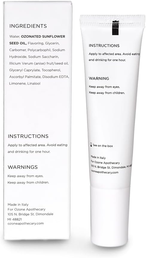 Oral Gel Ozone Oil Infused Gel Dental Care Antibiotic-Free Multipurpose for Promoting Healthy Mouth...