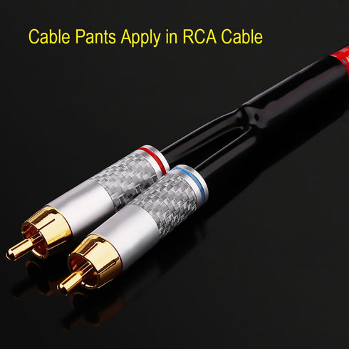 Cable Pants, Speaker Wire Pants (?13mm-2x4.3mm/ 0.511"- 2X 0.168) Dressing Up Or Protecting Your Speaker Cables, Audio Subwoofer DIY Accessories.....