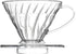 V 02 60° Cone Plastic Coffee Dripper, 1-4 Cups, Pour Over Coffee Maker, Reusable Coffee Filter Cup, Slow Brewing Accessories for Home, Cafe, Resta...